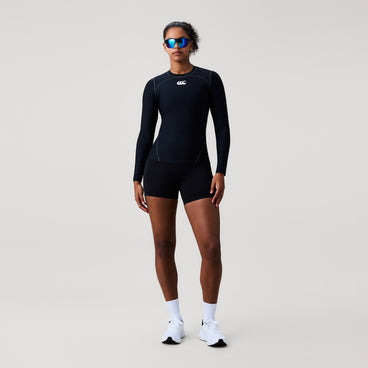 Womens Baselayer Long Sleeve Top Black