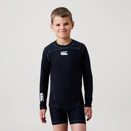 Junior Baselayer Long Sleeve Top Black