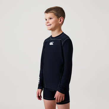 Junior Baselayer Long Sleeve Top Black