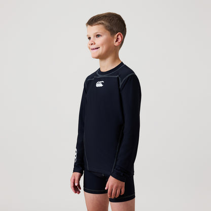 Junior Baselayer Long Sleeve Top Black