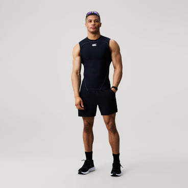 Mens Baselayer Sleeveless Top Black