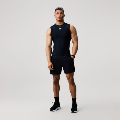 Mens Baselayer Sleeveless Top Black