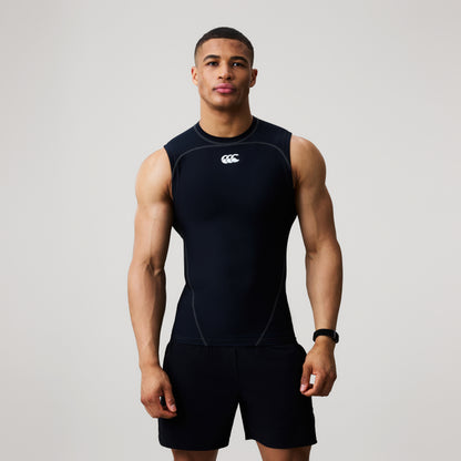 Mens Baselayer Sleeveless Top Black