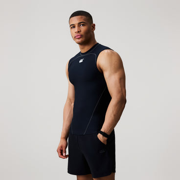 Mens Baselayer Sleeveless Top Black