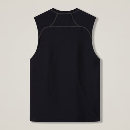 Mens Baselayer Sleeveless Top Black
