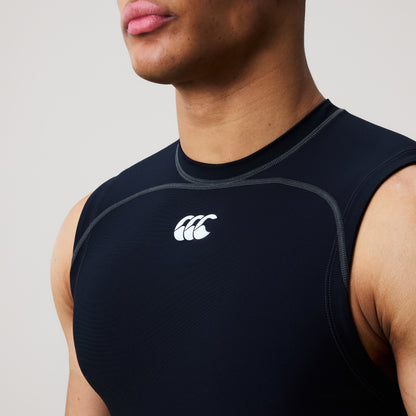 Mens Baselayer Sleeveless Top Black