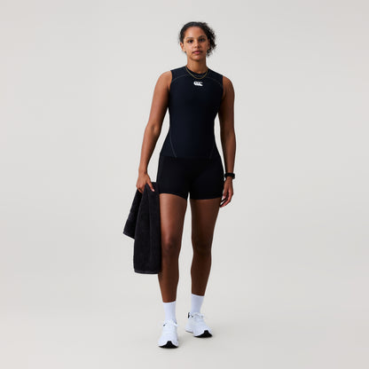 Womens Baselayer Sleeveless Top Black