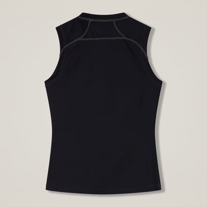 Womens Baselayer Sleeveless Top Black