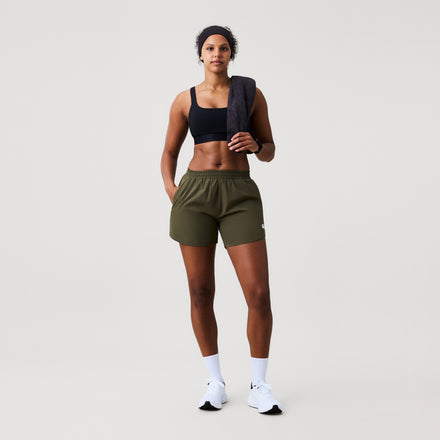 Womens Tempo+ Training Shorts Green