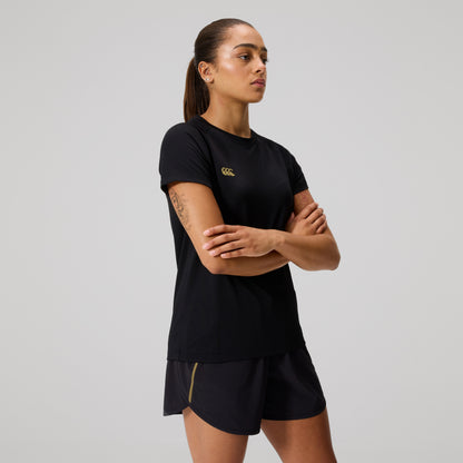 Womens Tempo+ Training T-Shirt Black