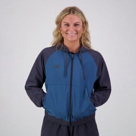 Womens Tempo+ Hooded Jacket India Ink