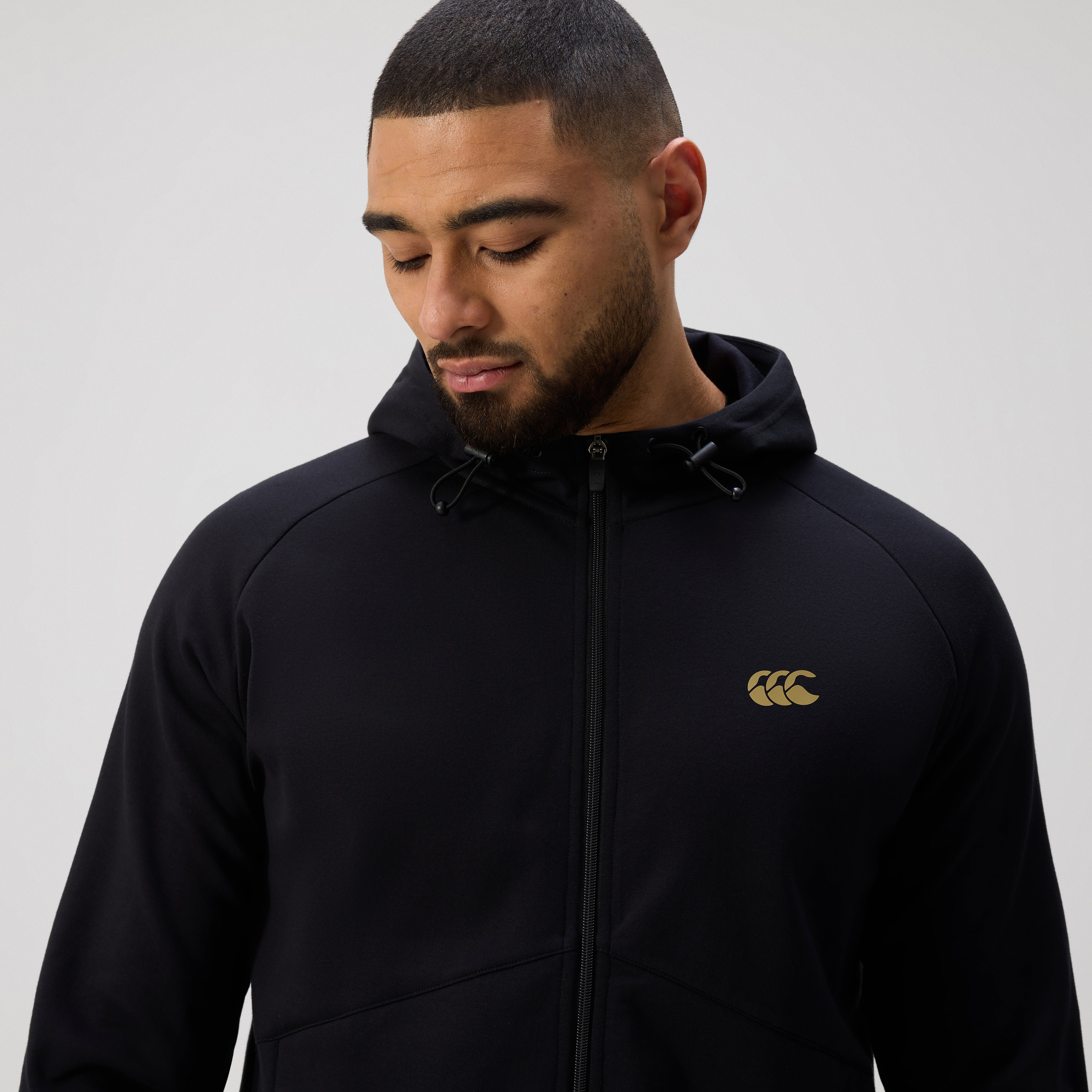 Mens Tempo+ Full-Zip Hoodie Black | Black | Canterbury