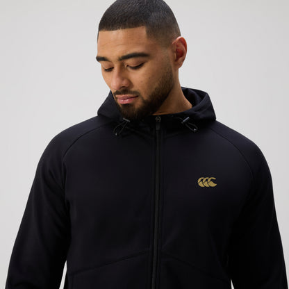Mens Tempo+ Full-Zip Hoodie Black
