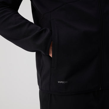 Mens Tempo+ Full-Zip Hoodie Black