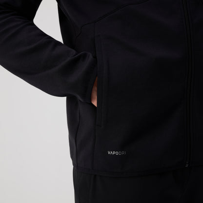 Mens Tempo+ Full-Zip Hoodie Black