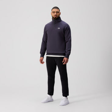 Mens Sport Dept. Quarter-Zip Sweater India Ink