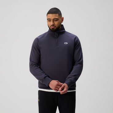 Mens Sport Dept. Quarter-Zip Sweater India Ink