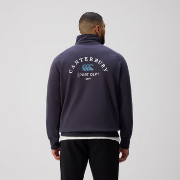 Mens Sport Dept. Quarter-Zip Sweater India Ink