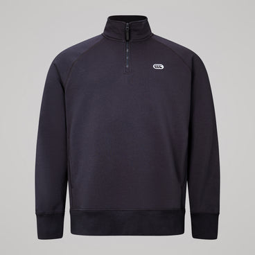 Mens Sport Dept. Quarter-Zip Sweater India Ink