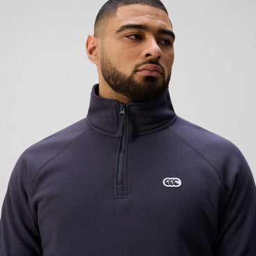 Mens Sport Dept. Quarter-Zip Sweater India Ink