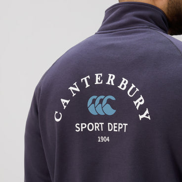 Mens Sport Dept. Quarter-Zip Sweater India Ink
