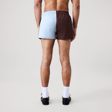 Mens Harlequin Shorts Brown