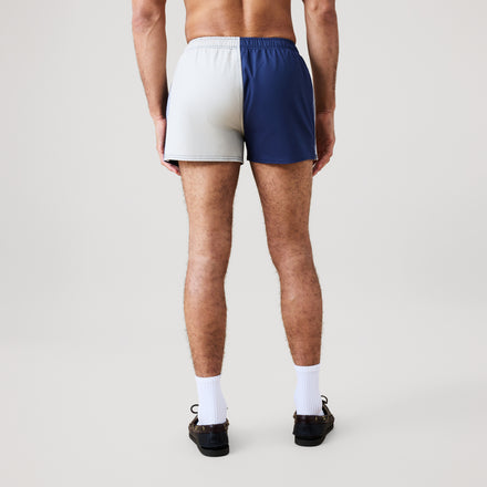 Mens Harlequin Shorts Grey