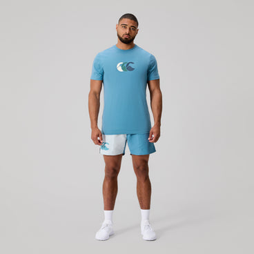 Mens Fundamentals Harletic Short Blue