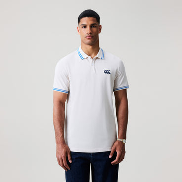 Mens Solid Pique Polo Shirt Grey