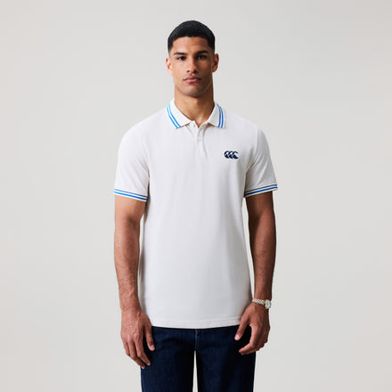 Mens Solid Pique Polo Shirt Grey