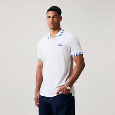 Mens Solid Pique Polo Shirt Grey