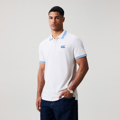 Mens Solid Pique Polo Shirt Grey