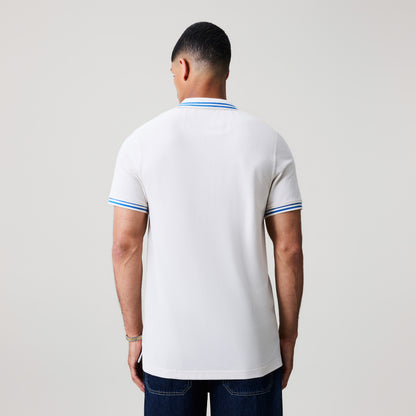 Mens Solid Pique Polo Shirt Grey