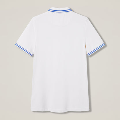 Mens Solid Pique Polo Shirt Grey