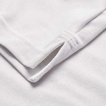 Mens Solid Pique Polo Shirt Grey