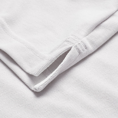 Mens Solid Pique Polo Shirt Grey