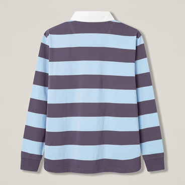 Mens Stripe Rugby Jersey Grey