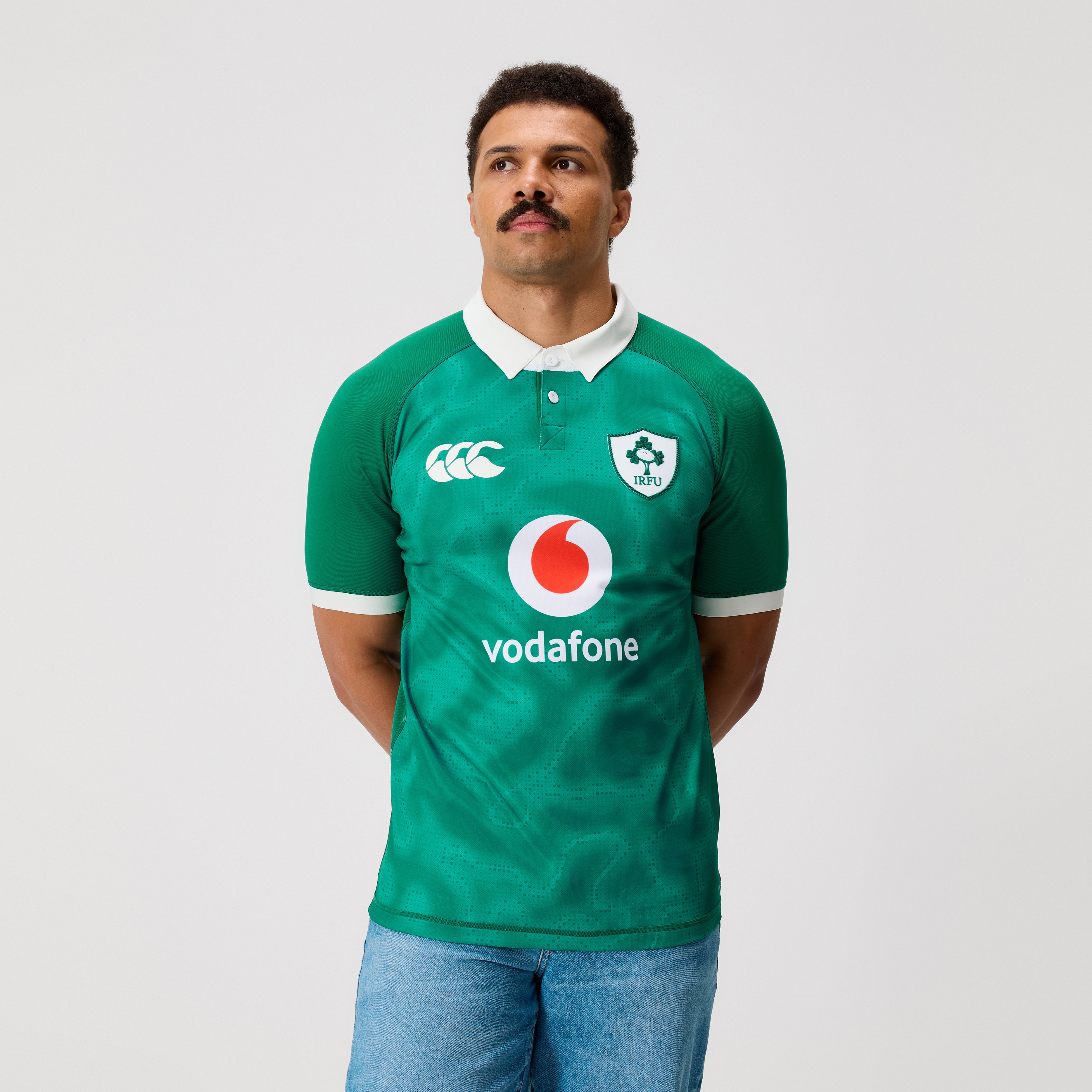 Mens Ireland Pro Jersey Green/White | Green | Canterbury