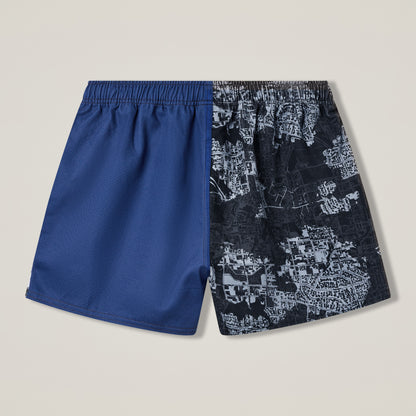 Mens Force Harlequin Short Blue