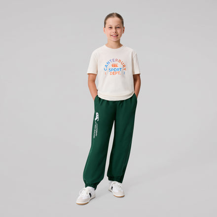 Kids Cuffed Stadium Pant Green