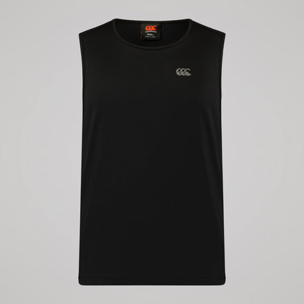 Mens Tempo Singlet Black