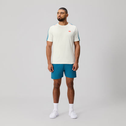 Mens Tempo+ Tee White/Blue