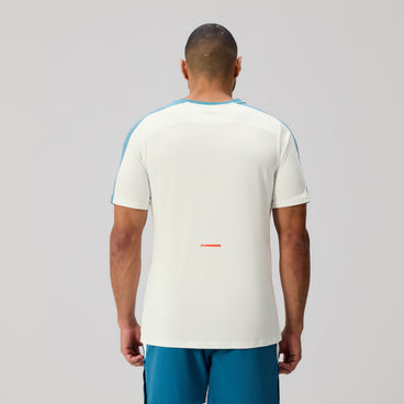 Mens Tempo+ Tee White/Blue