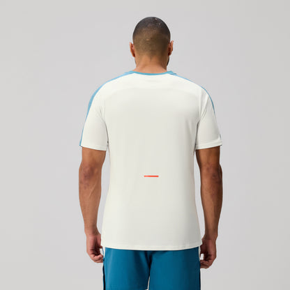 Mens Tempo+ Tee White/Blue