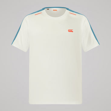 Mens Tempo+ Tee White/Blue