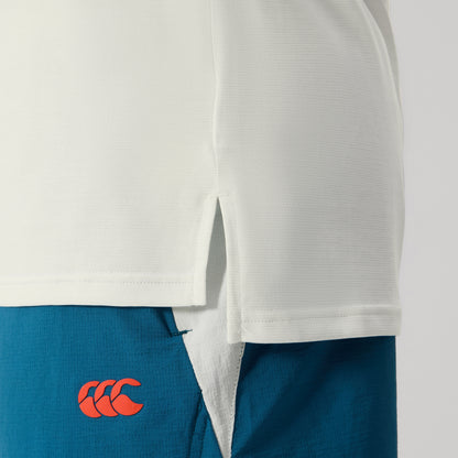 Mens Tempo+ Tee White/Blue