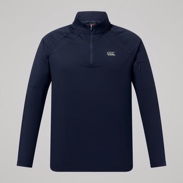 Mens Tempo 1/4 Zip Tee Navy