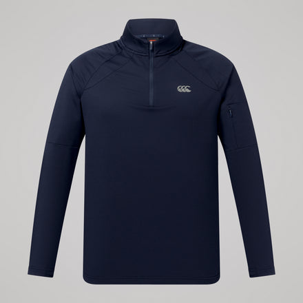 Mens Tempo 1/4 Zip Tee Navy