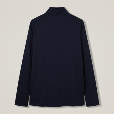 Mens Tempo 1/4 Zip Tee Navy
