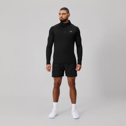 Mens Tempo Quarter-Zip Black